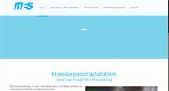 Desktop Screenshot of microengineeringsolutions.com