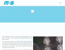 Tablet Screenshot of microengineeringsolutions.com